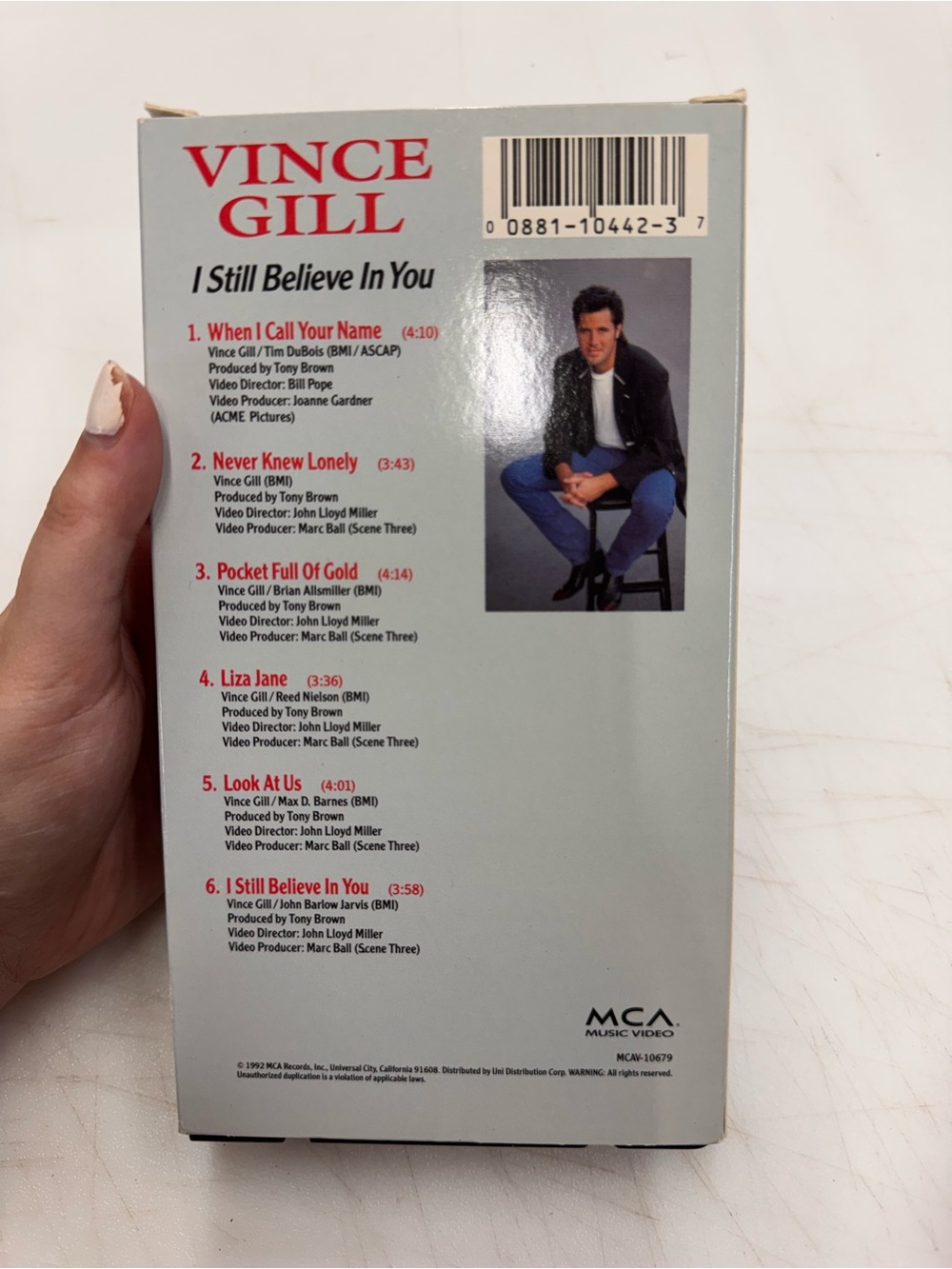Vince Gill I Still Believe In You VHS 1993 Country Music Video Untested - Picture 2 of 3